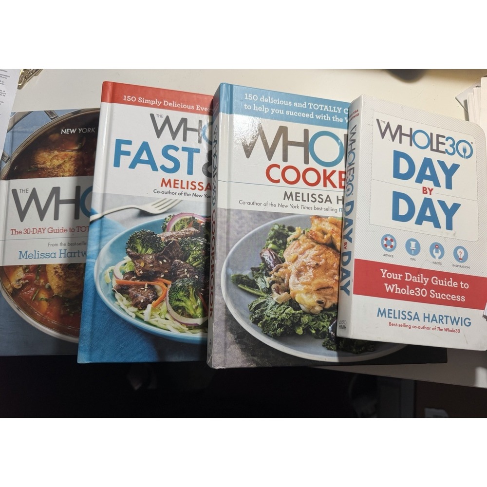 4 Whole30 Books Fast & And Easy Day By Day Cookbooks Paleo